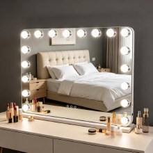 Tara Lane Hollywood Bluetooth Mirror White
