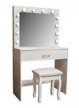 Hollywood Dressing Table Set with LED Lights