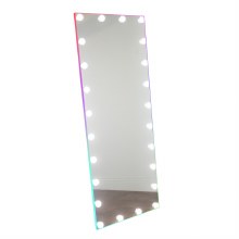 Hollywood LED Floor Mirror RGB Strip and Bulb