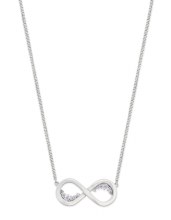 Tipperary Crystal Infinity Pendant Inside Pave Silver