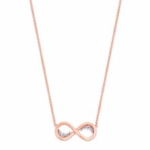 Tipperary Crystal Infinity Pendant Inside Pave Rose Gold