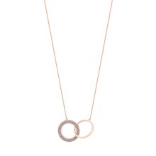 Tipperary Crystal Infinity Pendant Rings GY Topaz Rose Gold