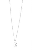 Absolute Jewellery Initial K Pendant Sterling Silver SI500K