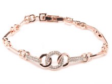 Newgrange Living Interlocking Bracelet Rose Gold