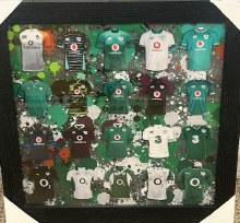 Jersey Picture Irish Rugby Frame 47cm