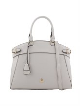HAMPTON HANDBAG JASMINE LARGE GRAB BAG WHITE