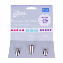 Jem Nozzle Set of 3 Mini Cupcake  & Stars