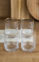 Killarney Crystal Kenmare Tumbler Glass Set of 4