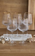 Killarney Crystal Kenmare Wine Glass Set of 4