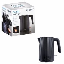 Kettle 1.5L Black Grooved
