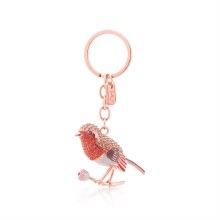 Tipperary Crystal Keyring Birdy Robin