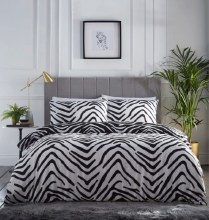 Tiger White & Black King Duvet Set