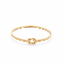 Tipperary Crystal Knot Bangle Gold