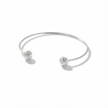 Tipperary Crystal Knot Bracelet Silver