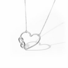 Tipperary Crystal Knot Pendant Heart & Knot Silver