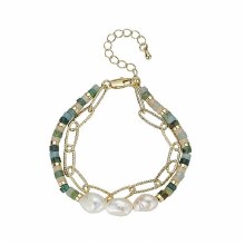Knight and Day Jewellery Kylee Khaki Tones Bracelet