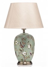 Grange Living Lamp Ceramic Green Butterfly