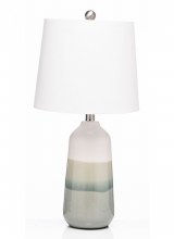 Grange Living Lamp Ceramic Two-Tone Green & Grey
