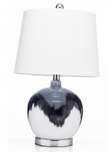 Grange Living Lamp Ceramic Two-Tone Navy