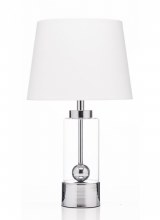 Grange Living Lamp Silver & Glass
