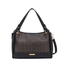 Hampton Handbags Laurel Shoulder Bag Black