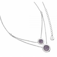Tipperary Crystal Lavender  Double Moon Drop Chain