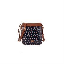 Gionni Handbags Leo Leaf Cross Body Bag Navy