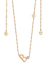 Tipperary Crystal Letter "B" Pendant Gold