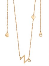 Tipperary Crystal Letter "N" Pendant Gold