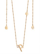 Tipperary Crystal Letter "P" Pendant Gold