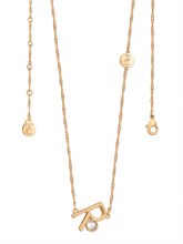 Tipperary Crystal Letter "R" Pendant Gold