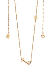 Tipperary Crystal Letter "T" Pendant Gold