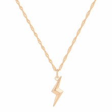 Tipperary Crystal Lightning Pendant Gold