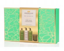 Newgrange Living Lime Basil & Mandarin Luxury Body Care Set of 4