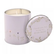 Love Story Tin Candle Bridesmaid
