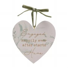 Love Story Hearts Engaged Happily Ever After