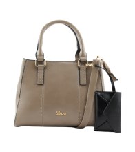 Dice Handbag Lunar Handle Bag Taupe