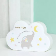 Hello Baby Mantel Cloud Baby- Love You