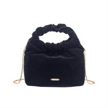 Gionni Handbags Martini Ruched Pouch Bag Black