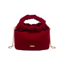 Gionni Handbags Martini Ruched Pouch Bag Red