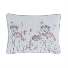 Meadowsweet Floral Cushion White & Grey
