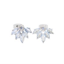Tipperary Crystal MOH Earring Flower Silver