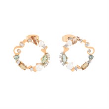 Tipperary Crystal MOH Earrings Gold Eclectic