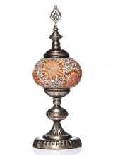 Grange Living Mosaic Table Lamp Single Orange