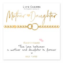 Life Charms Mother & Daughter Gold Charm Bracelet
