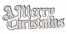 Motto Merry Christmas Silver