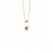 Absolute Jewellery Necklace Rose Gold/Black