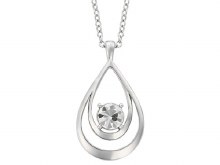 Indulgence Necklace Two Teardrop Crystal