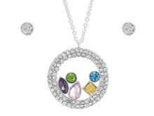 Indulgence Necklace & Earring  Cz Multi