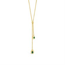 Absolute Jewellery Necklace Gold Emerald N2397EM